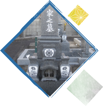 お墓への色入れ